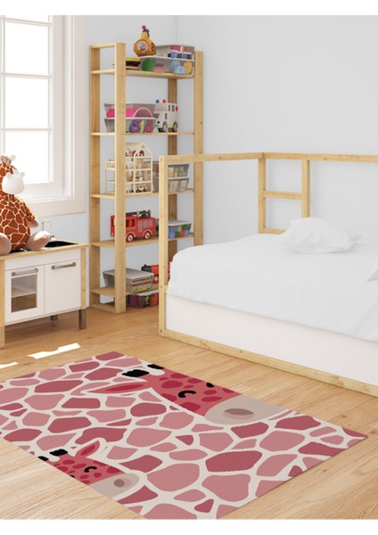 Oyun Halısı Dijital Baskı Kaymaz Taban Makinede Yıkanabilir Bebek ve Çocuk Halısı