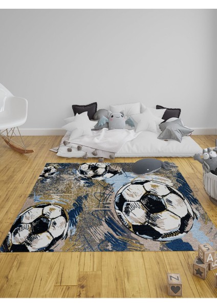 Oyun Halısı Dijital Baskı Kaymaz Taban Makinede Yıkanabilir Bebek ve Çocuk Halısı