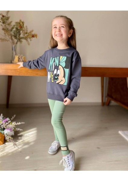 Minnie Baskılı Kız Çocuk Alt Üst Takım