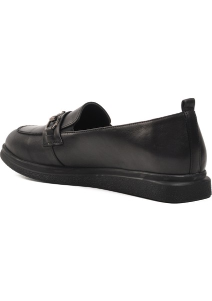 Ayakmod Siyah Kadın Loafer Ayakkabı fırsatları