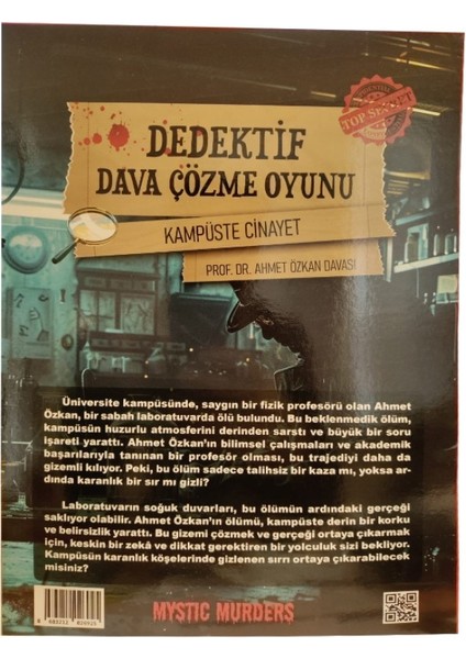 Dedektif Oyunu Dava Çözme Oyunu Kampüste Cinayet