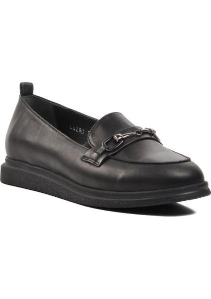 Ayakmod Siyah Kadın Loafer Ayakkabı