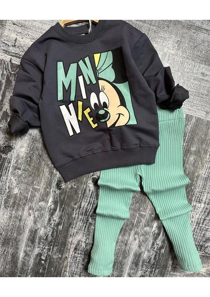 Minnie Baskılı Kız Çocuk Alt Üst Takım modelleri