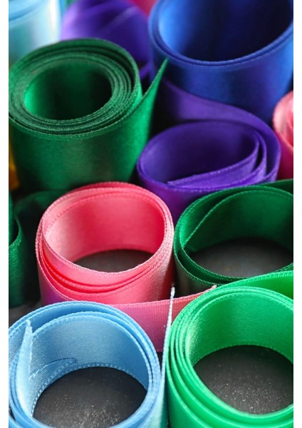 Saten Kurdele 6 cm Kırmızı 1 Metre