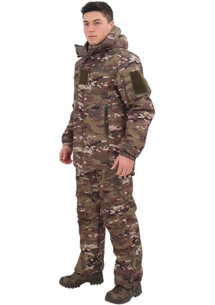Su&Rüzgar Geçirmez Softshell Kışlık Erkek Mont (Kapüşonu Çıkabilen)