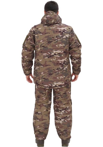 Su&Rüzgar Geçirmez Softshell Kışlık Erkek Mont (Kapüşonu Çıkabilen)