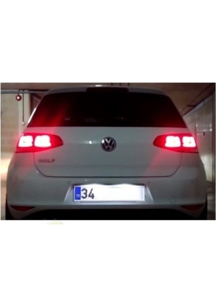 Vw Golf 7 Beyaz LED Plaka Lambası Ampul Seti T10 W5W