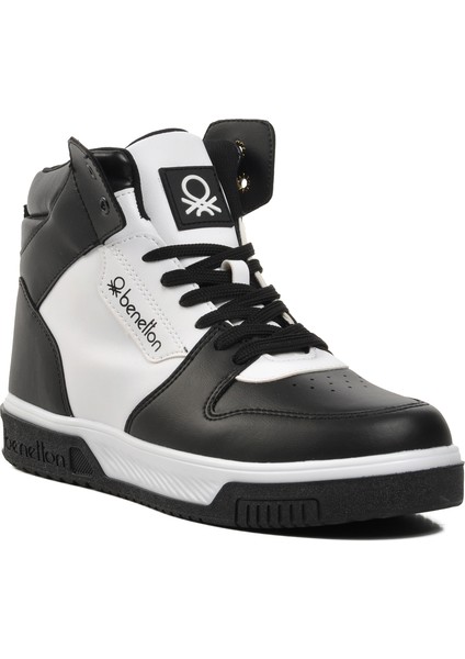 Siyah-Beyaz Erkek Hi Sneaker
