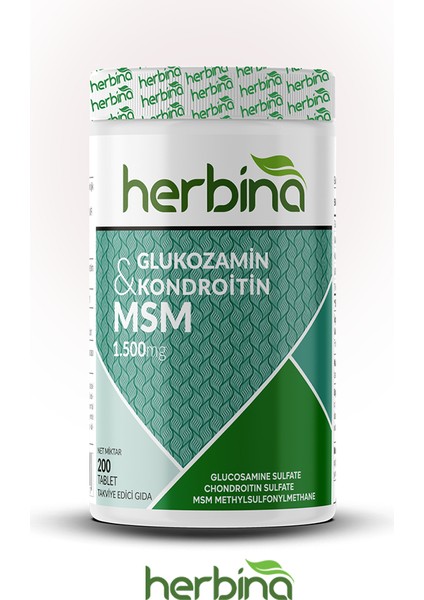 Glucosamine Kondroitin Sülfat Msm 200 Tablet