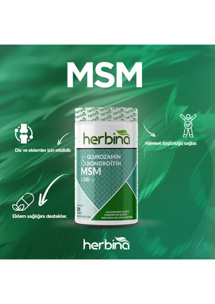 Glucosamine Kondroitin Sülfat Msm 200 Tablet