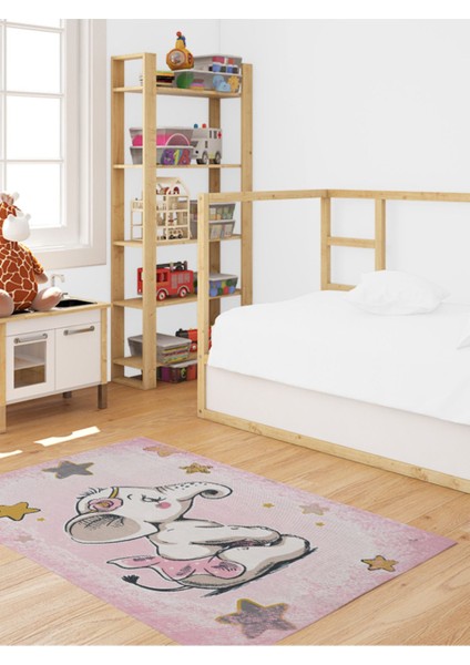 Oyun Halısı Dijital Baskı Kaymaz Taban Makinede Yıkanabilir Bebek ve Çocuk Halısı