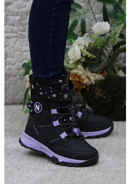 N'DROPS014 Kürklü Akıllı Bağcıklı Kız Çocuk Kar Botu fiyatları