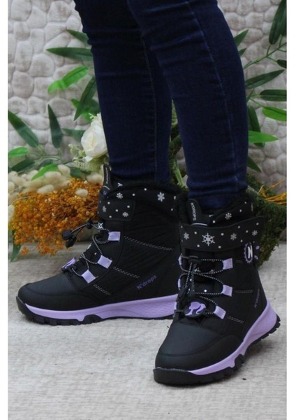 N'DROPS014 Kürklü Akıllı Bağcıklı Kız Çocuk Kar Botu indirimleri