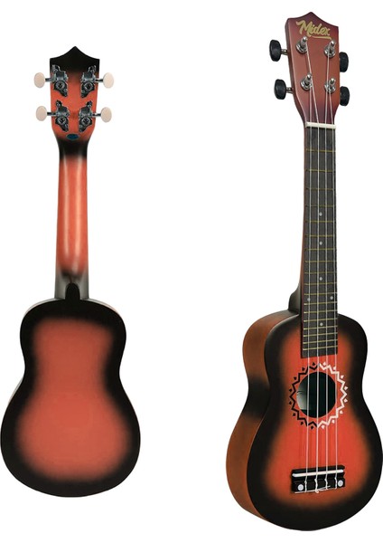UKX-600RD Sunburs Efektli Maun Concert Ukulele Full Set fiyatları