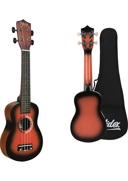UKX-600RD Sunburs Efektli Maun Concert Ukulele Full Set modelleri