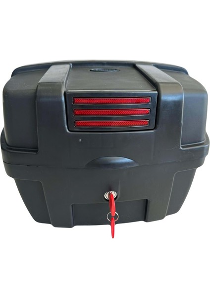 Motosiklet Arka Çanta 35 Litre Reflektörlü Bagajlı Motor Çantası Topcase
