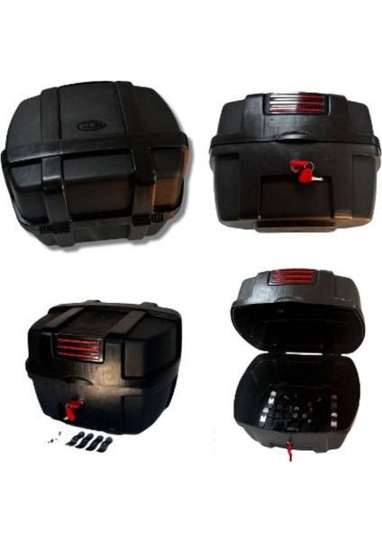 Motosiklet Arka Çanta 35 Litre Reflektörlü Bagajlı Motor Çantası Topcase indirimleri