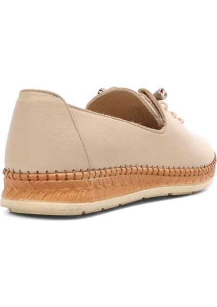 Ayakmod Bej Hakiki Deri Kadın Günlük Ayakkabı fırsatları