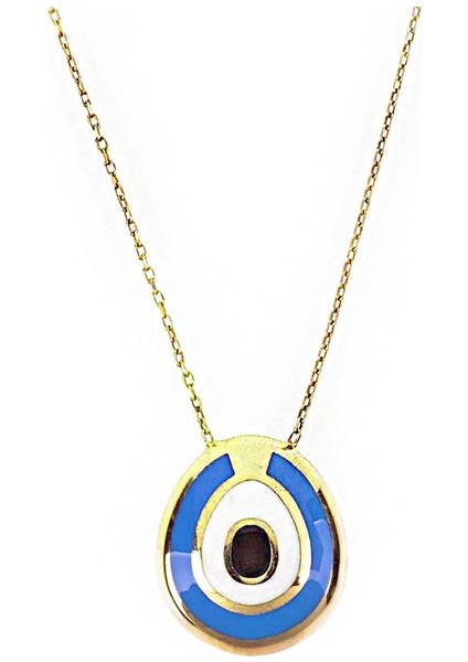 Nazar Boncuğu Gümüş Kolye SB375, 925 Ayar Kadın Gümüş Kolye