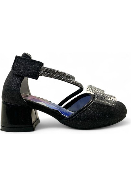 739 Kız Çocuk Frozen Topuklu Abiye Ayakkabı