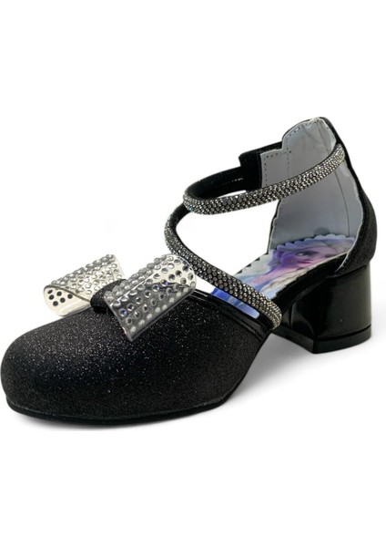 739 Kız Çocuk Frozen Topuklu Abiye Ayakkabı modelleri