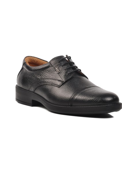 Ayakmod Siyah Hakiki Deri Erkek Günlük Ayakkabı