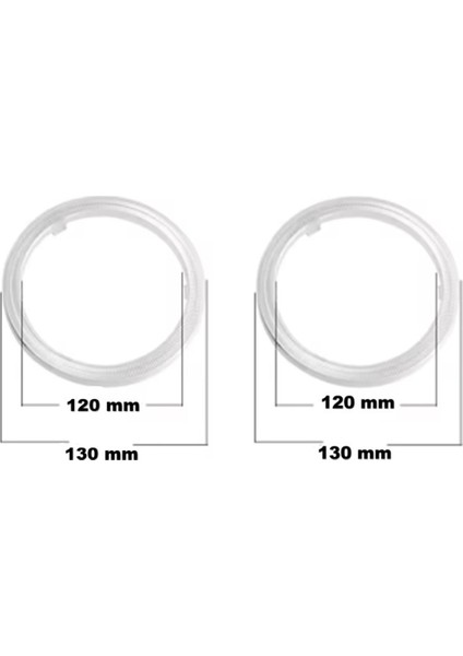 2 Adet Far Içi Floresan Angel Halka Beyaz Renk Balanslı 120 mm