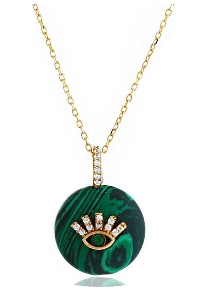 Göz Gümüş Kolye Sb2155, 925 Ayar Gümüş