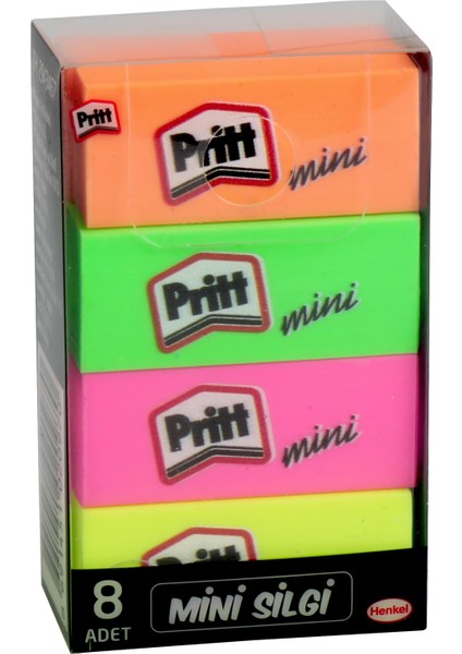 Mini Neon Silgi 8'li Paket