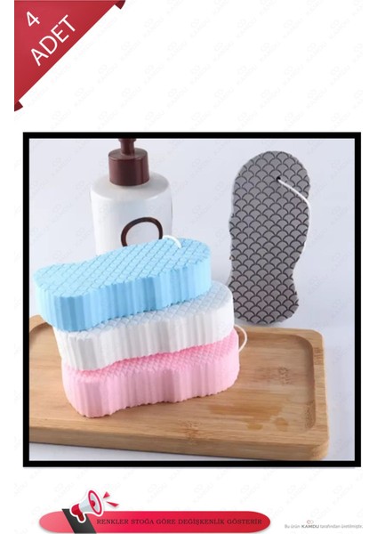 <4 Adet > Bebek Yıkama Süngeri Bebek Peeling Süngeri, Kir Çıkartan Sünger