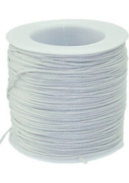 Paraşüt Ipi, Bileklik-Kolye Örgü Ipi 1 mm 50 Metre Gri