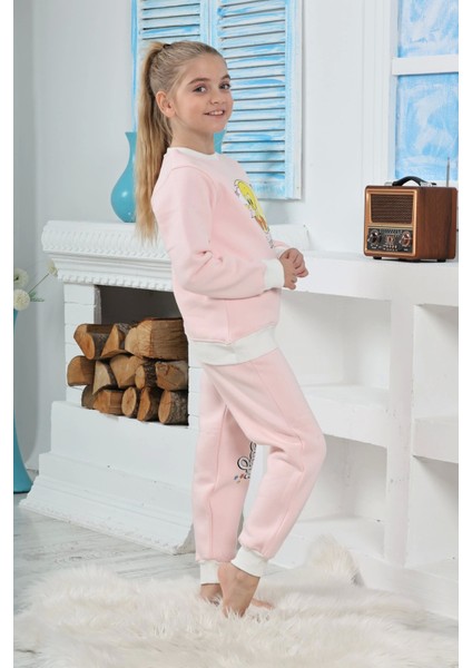 6182 Kız Çocuk Twety Baskılı Uzun Kol Pijama Takımı fırsatları