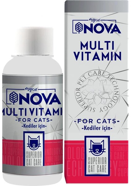 Nova Kediler Için Likit Multivitamin 100ML