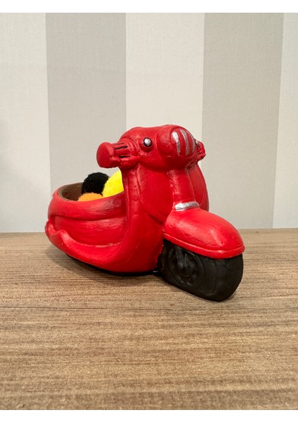 Kırmızı Vespa Motorsiklet Dekoratif Obje fiyatları
