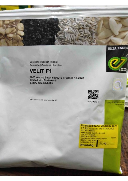 Velit F1 Hibrit Kabak Tohumu 1.000 Adet