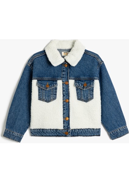 Kot Ceket Peluş Detaylı Kapaklı Cepli Pamuklu Uzun Kollu modelleri