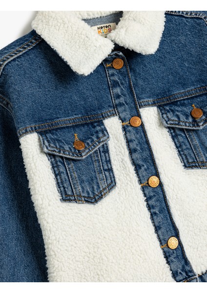 Kot Ceket Peluş Detaylı Kapaklı Cepli Pamuklu Uzun Kollu indirimleri