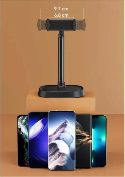 Uzunluğu ve Açısı Ayarlanabilir Masaüstü Telefon Tutacağı 40 cm Uzunluk Fonksiyonel Telefon Standı fırsatları