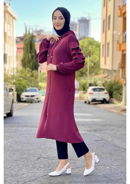 Kapişonlu Kap Vişne modelleri