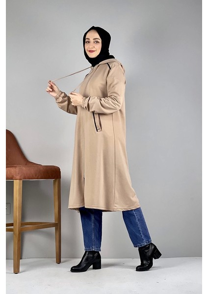 Kapşonlu Tesettür Kap Vizon modelleri