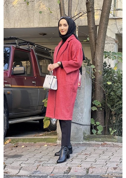 Kaşe Ceket Nar Çiçeği fırsatları