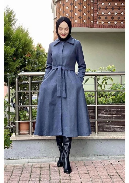 Mevlana Kaşe Kaban Lacivert