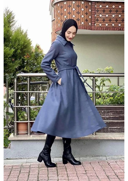 Mevlana Kaşe Kaban Lacivert modelleri