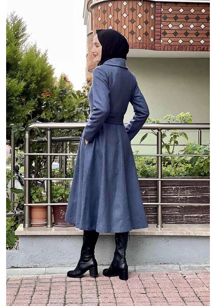 Mevlana Kaşe Kaban Lacivert indirimleri