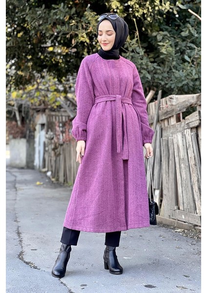Düğmeli Kaşe Kap Mürdüm fiyatları
