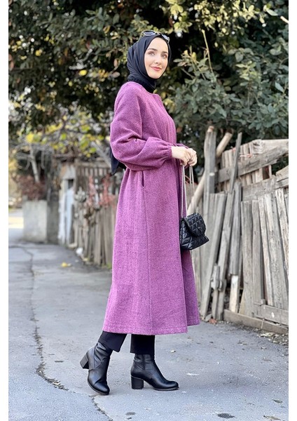 Düğmeli Kaşe Kap Mürdüm indirimleri