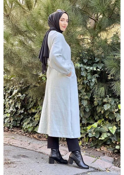 Düğmeli Kaşe Kap Bebe Mavisi indirimleri