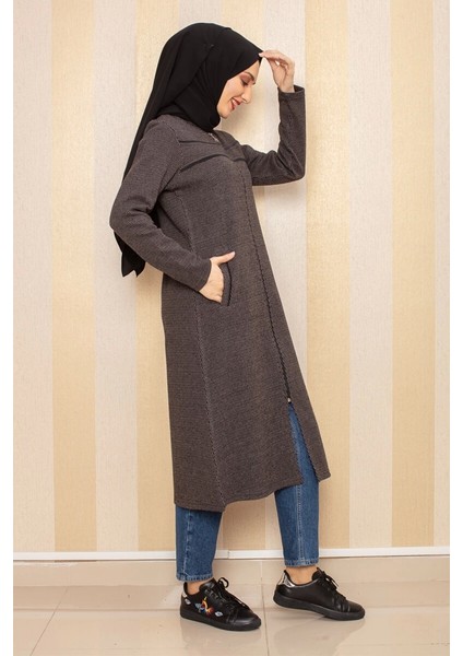 Cepli Tesettür Kap Kahverengi modelleri