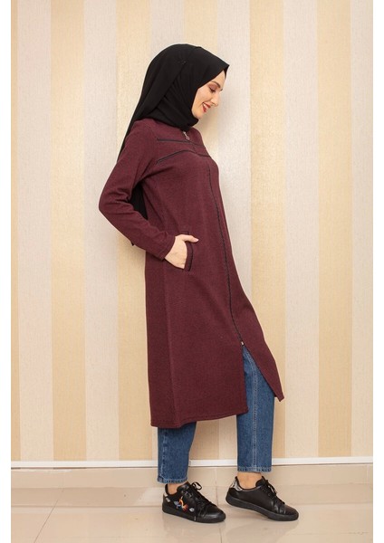 Cepli Tesettür Kap Bordo modelleri