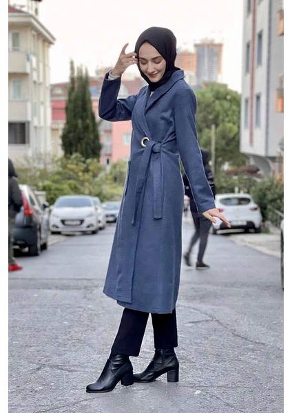 Kaşe Kaban Indigo modelleri